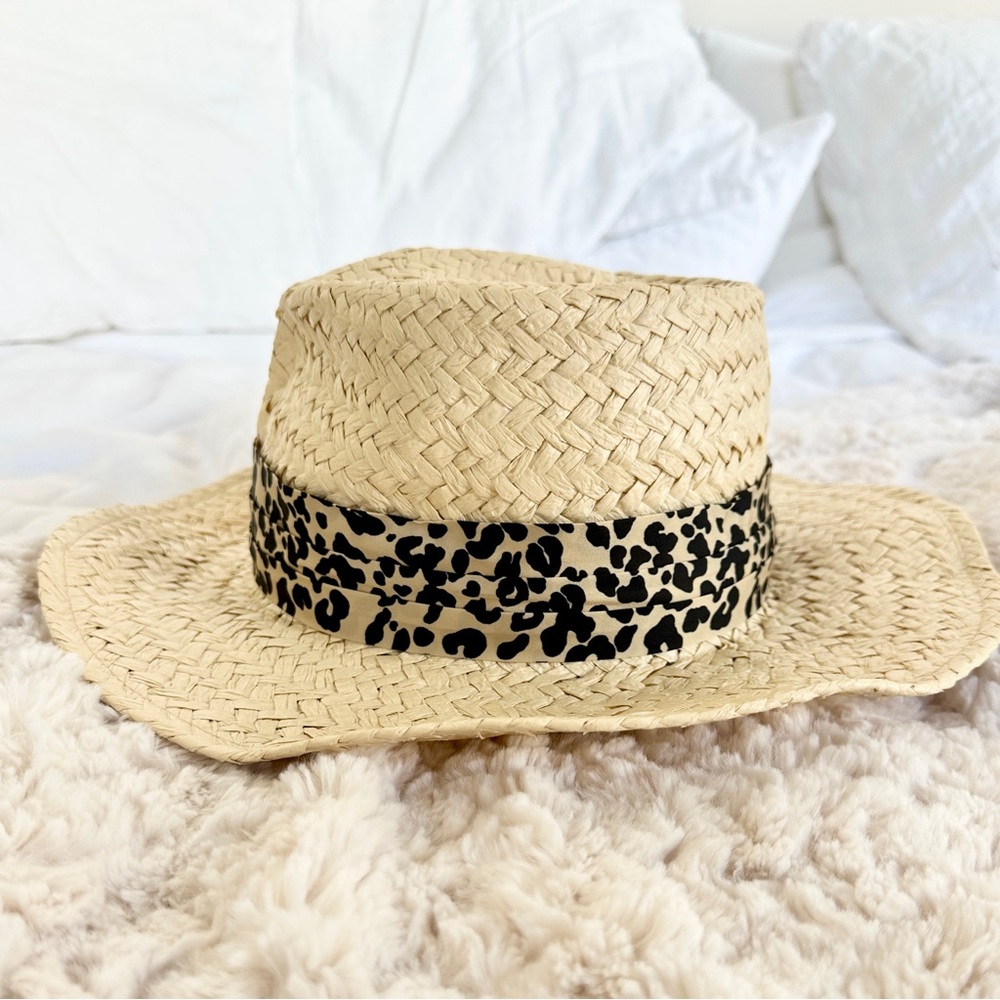 Eugenia Kim Natural Straw Hat with Black Band